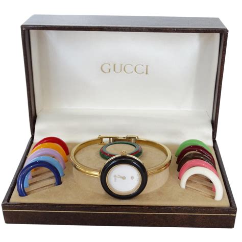 gucci mens bangle|gucci bangle watch with bezels.